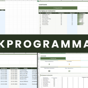 Inwerkprogramma Excel
