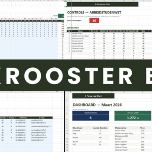 Werkrooster Excel