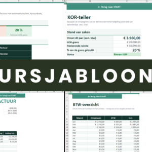 Factuursjabloon Excel professioneel factureren met automatische btw en factuurboek