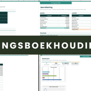 Verenigingsboekhouding Excel compleet boekhoudsjabloon voor verenigingen en stichtingen